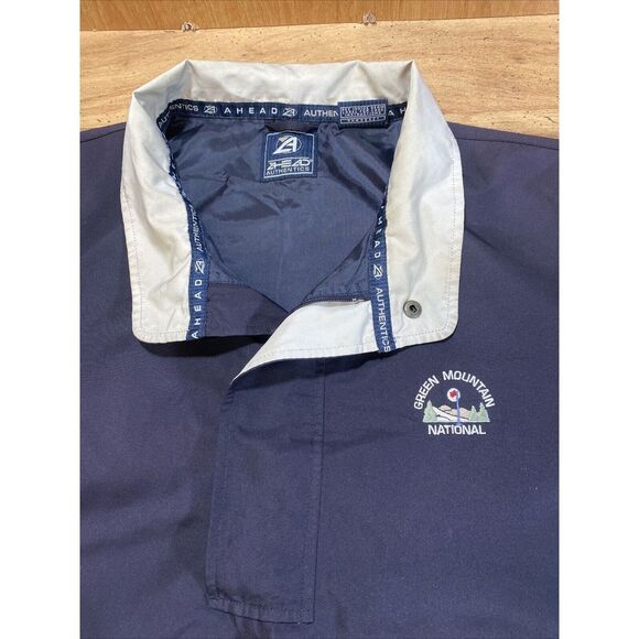 Men's L, Green‎ Mountain National Golf Club Windbreaker Jacket, Ahead Authentics - Picture 3 of 7